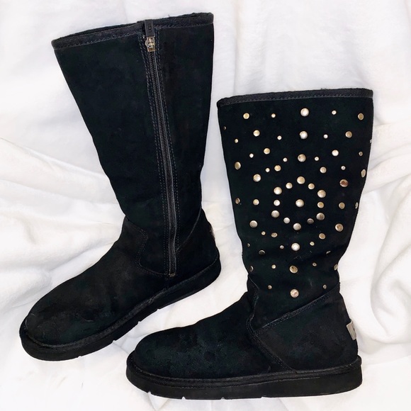 black studded ugg boots